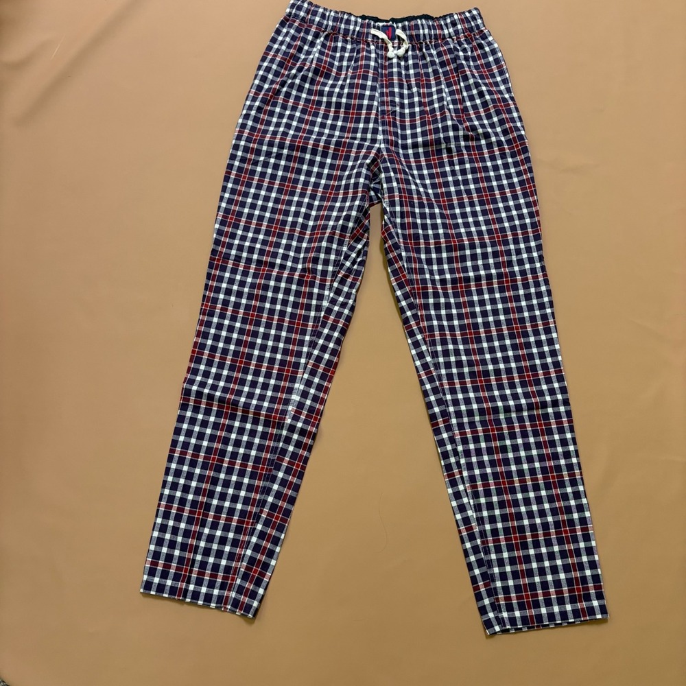 johnnie-O Mens Genevea PJ Plaid Pajama Pants‎ Twilight Purple Red Cotton Medium